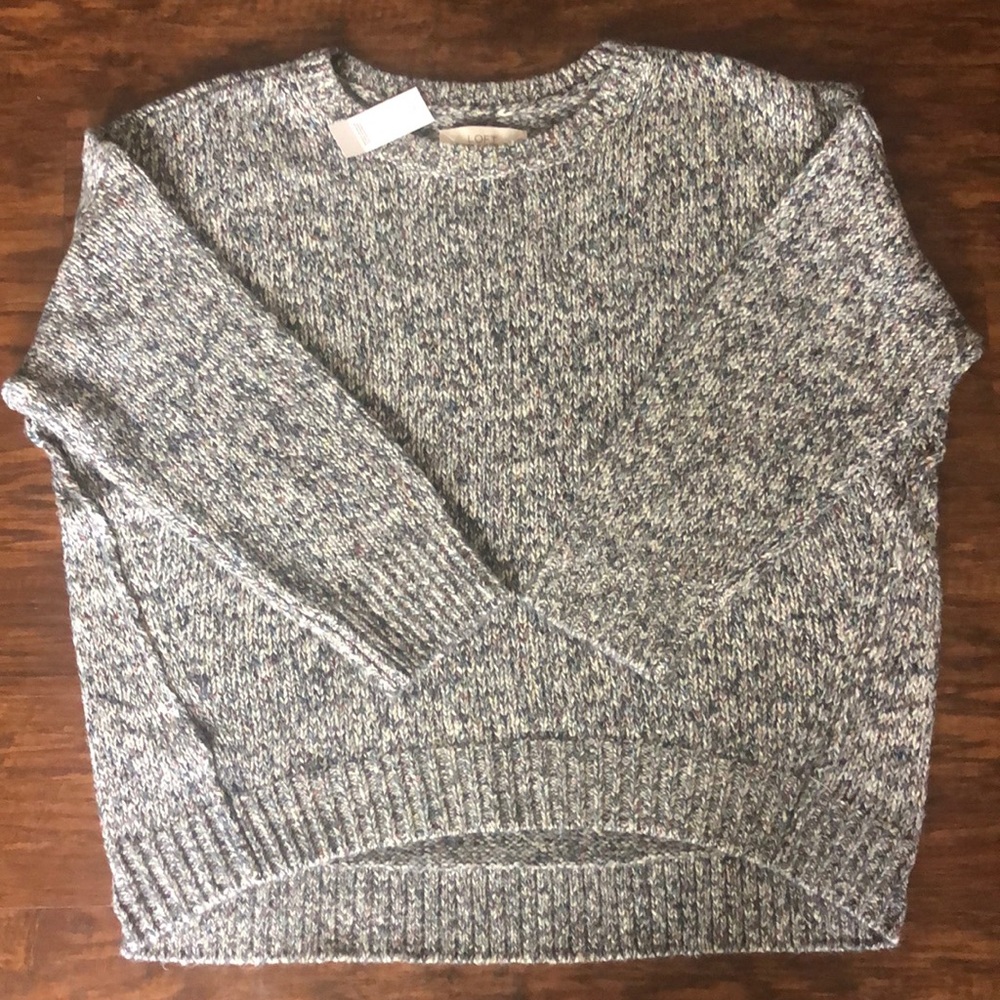 Loft Marled Crew Neck Sweater
